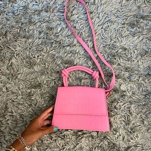 Pink crossbody purse